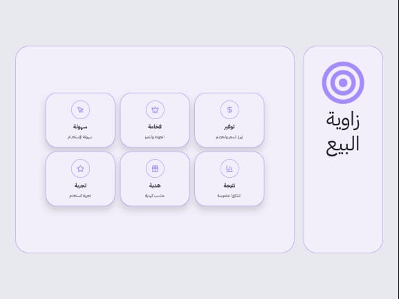 اختر زاوية البيع